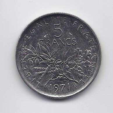 5 francs 1971 coin value|km 926a for sale.